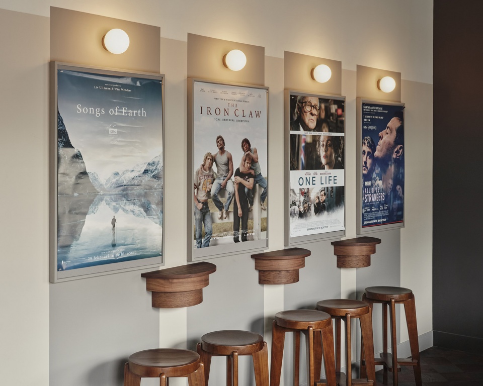 all day brasserie cinema spaces by studio modijefsky