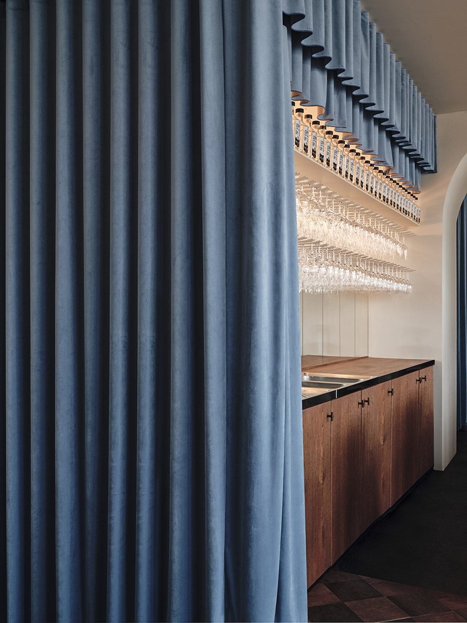 all day brasserie cinema spaces by studio modijefsky