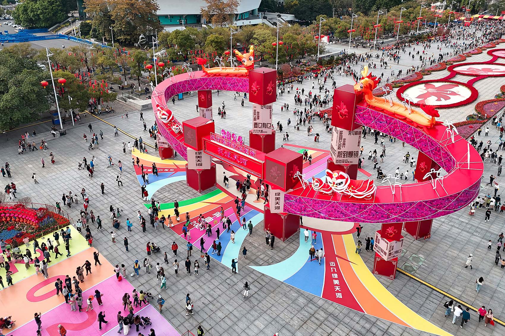 planning and archway design of the 2024 guangzhou tianhe stadium flower market by scutad 22