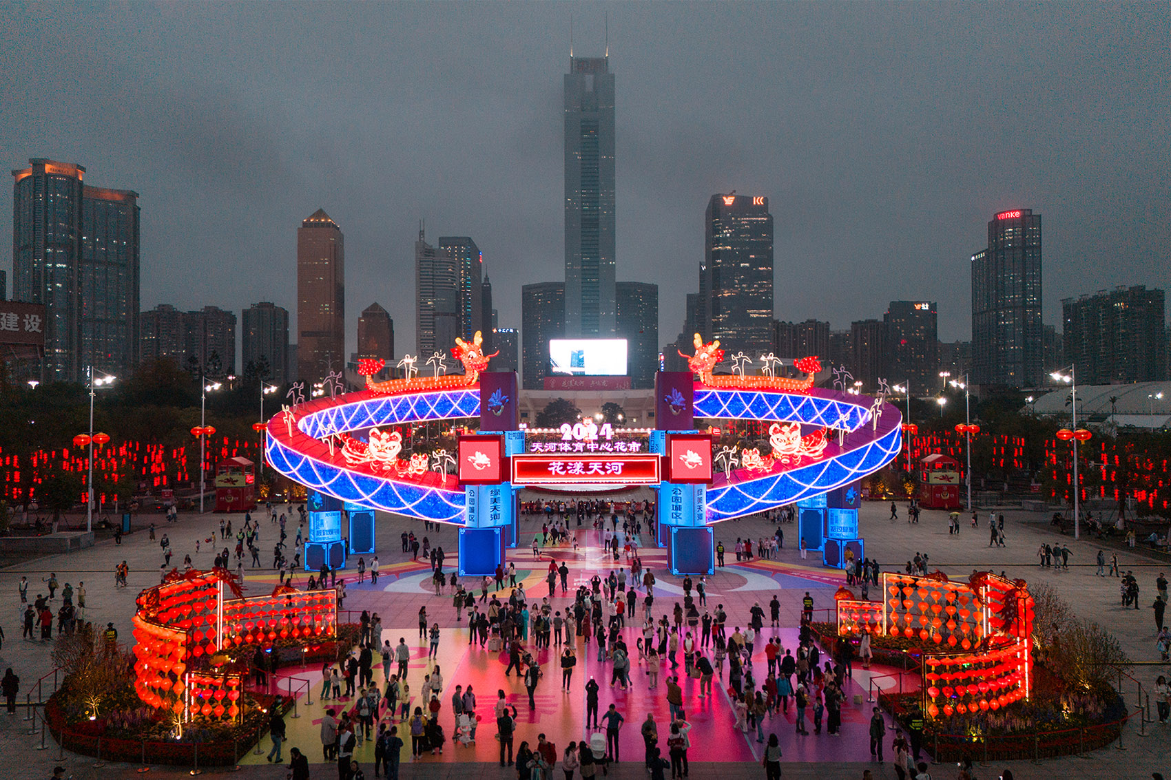 planning and archway design of the 2024 guangzhou tianhe stadium flower market by scutad 36
