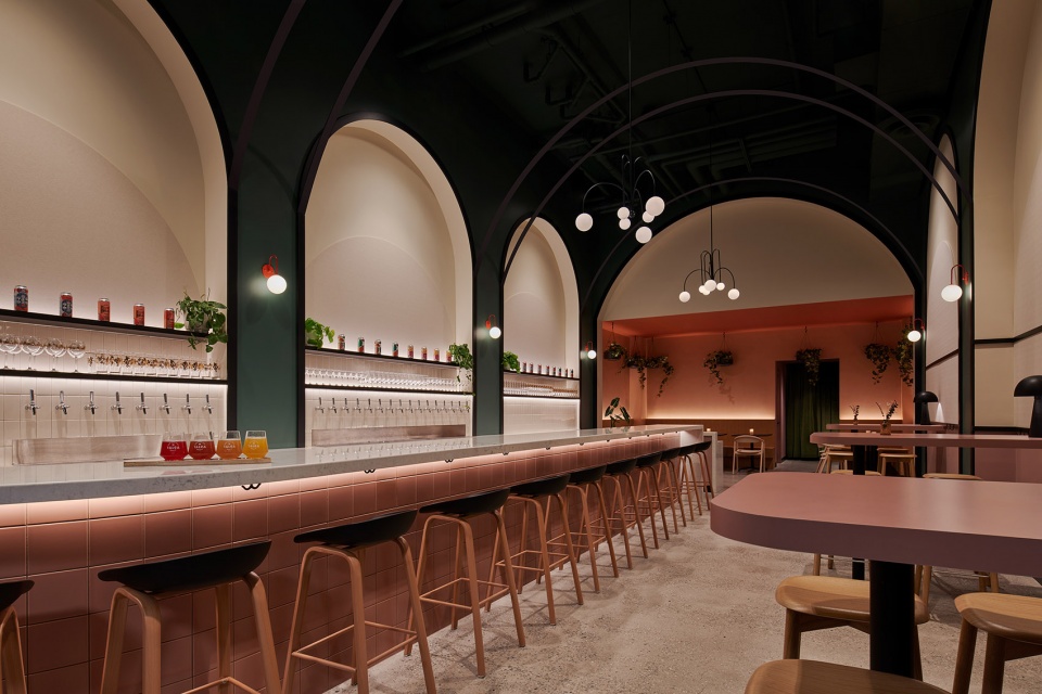 talea beer cos bryant park taproom by ala studio