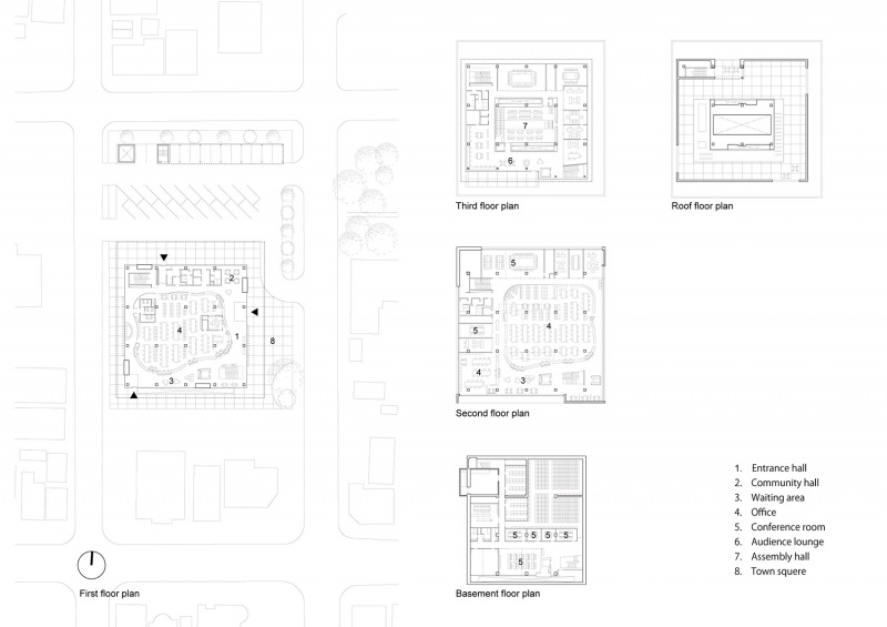 memuro town hall by atelier bnksozo sekkeisha