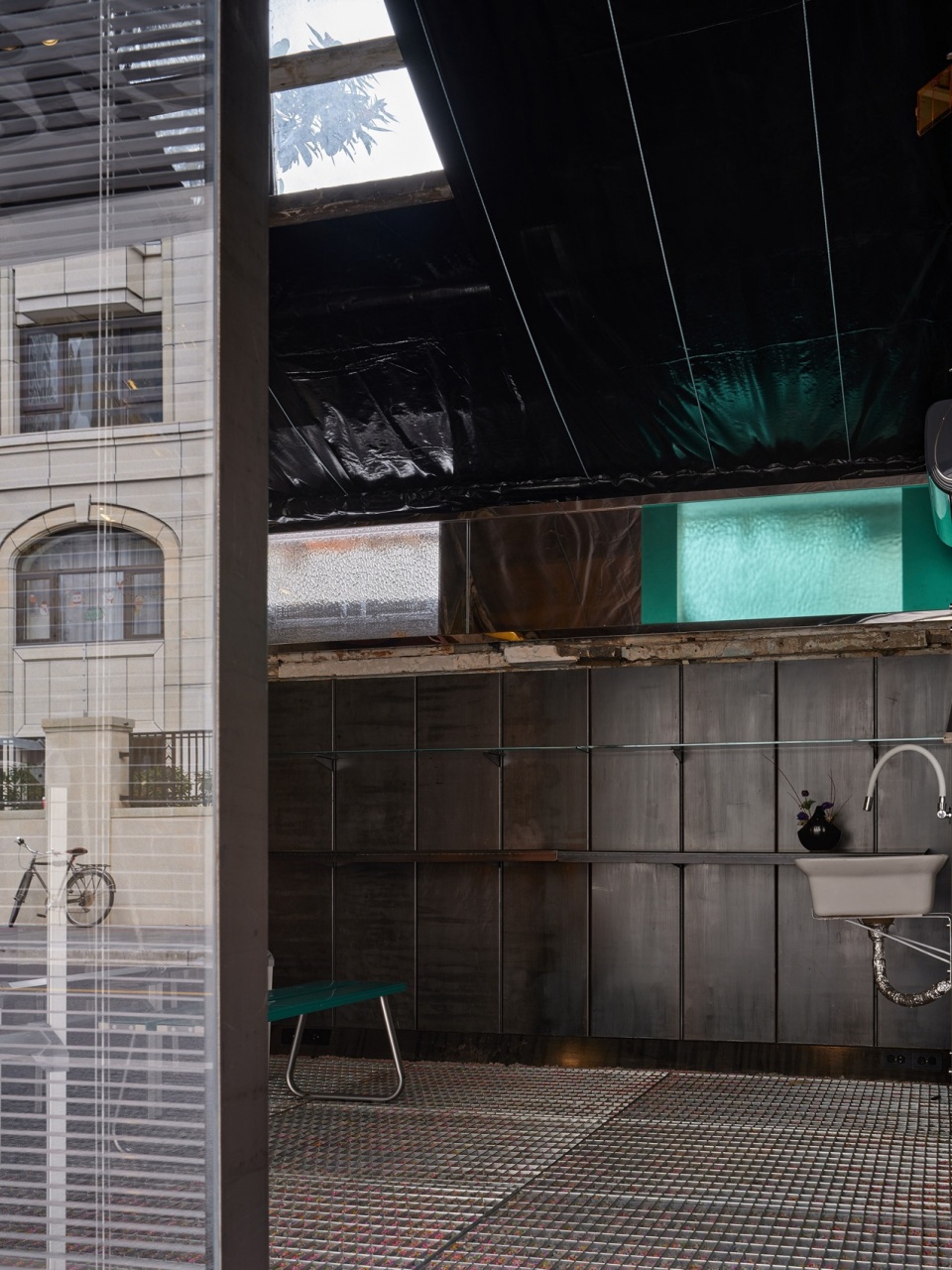 室外入口©张宏 hangover teashop by case pavilion