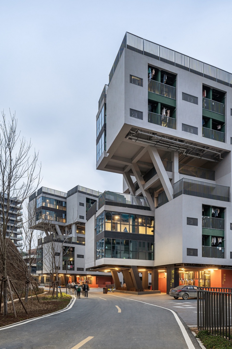 Valley student apartment of Jingdezhen Vocational University of Art by THAD