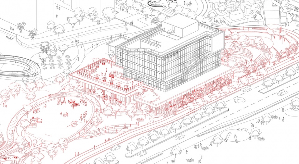 guangzhou huangpu new town center by clou architects