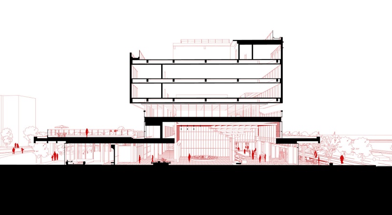 guangzhou huangpu new town center by clou architects