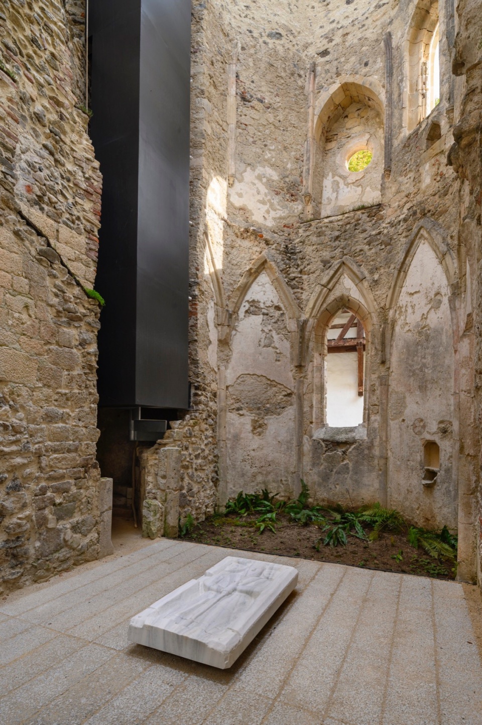 covering the remains of the church of st john the baptist in the zice charterhouse by medprostor