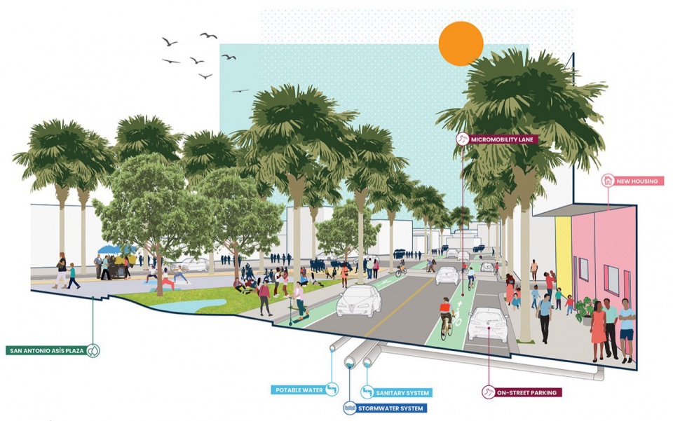 2023 asla Cano Martin Pena Comprehensive Infrastructure Master Plan by OLIN