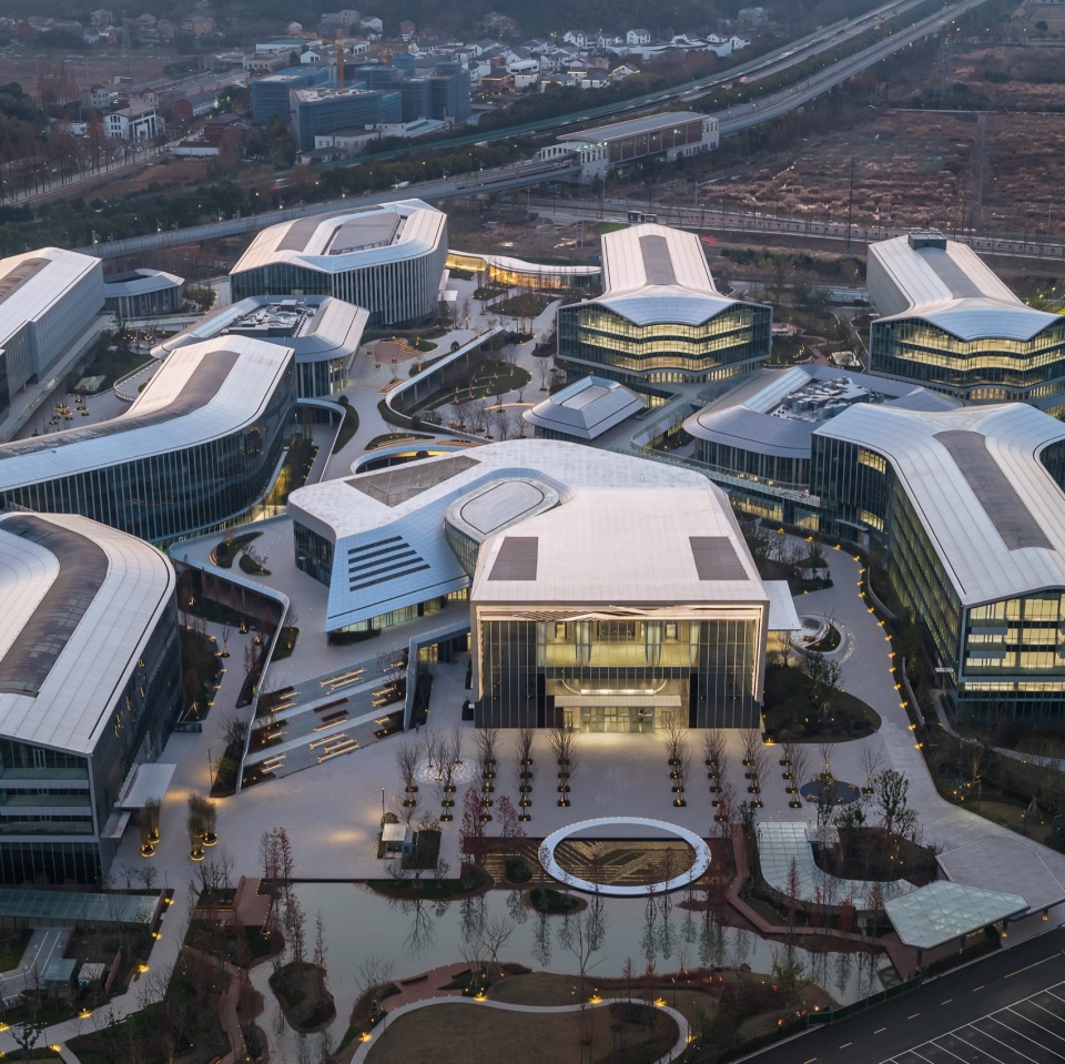 Hangzhou Alibaba DAMO Nanhu Industry Park by Aedas
