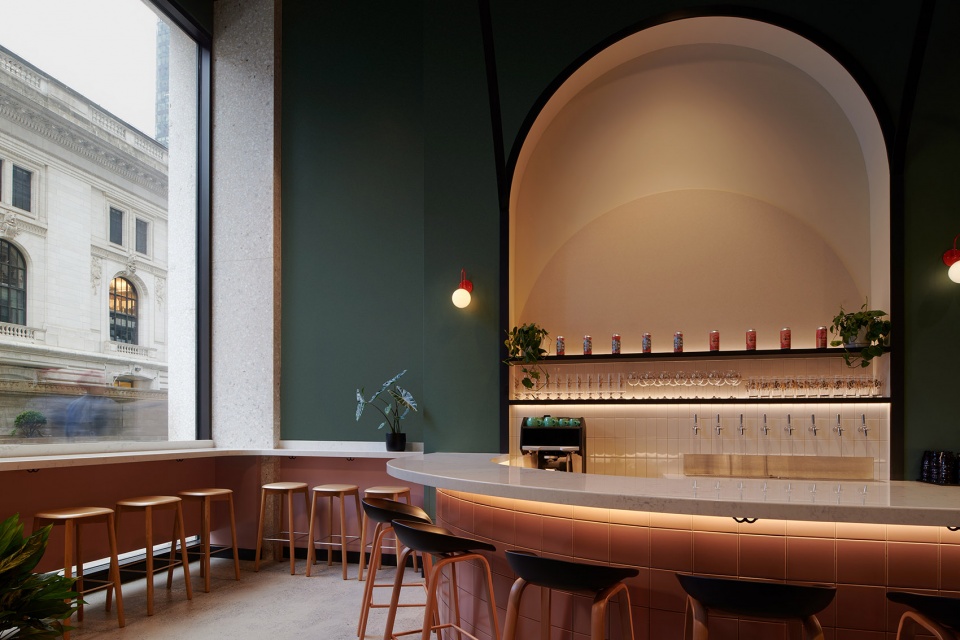 talea beer cos bryant park taproom by ala studio