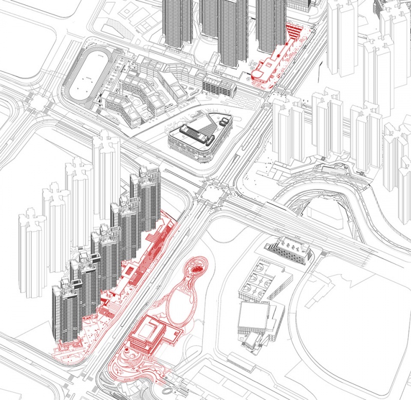 guangzhou huangpu new town center by clou architects