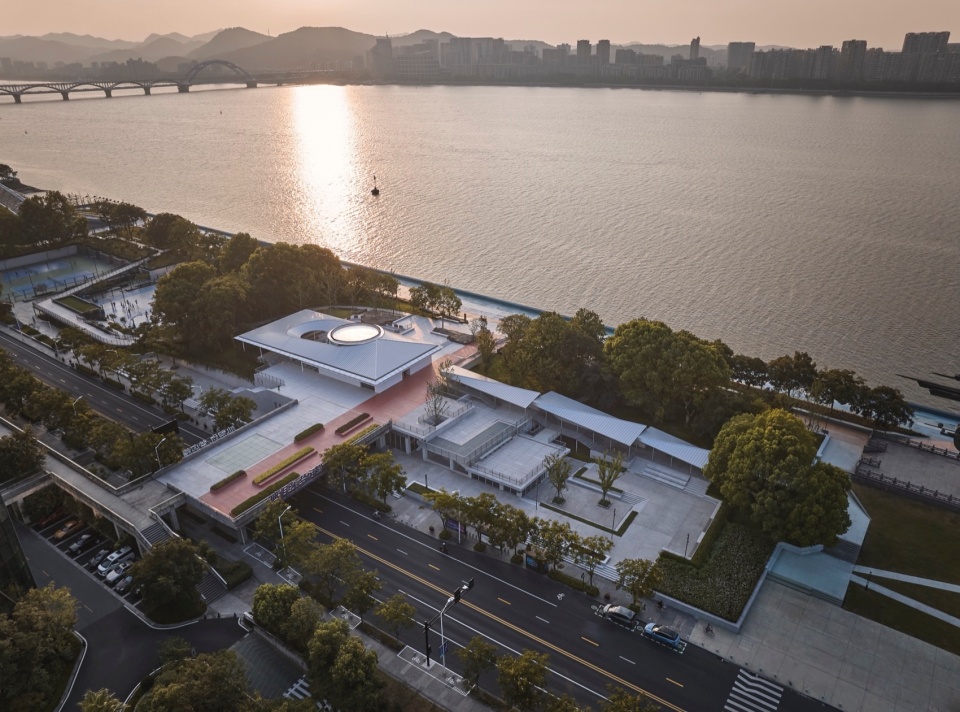 hangzhou riverfront public space·the jianshi station the tingyun station by original design studio of tongji architectural design group c...