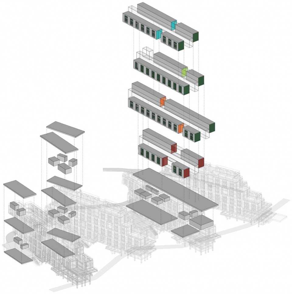 Valley student apartment of Jingdezhen Vocational University of Art by THAD