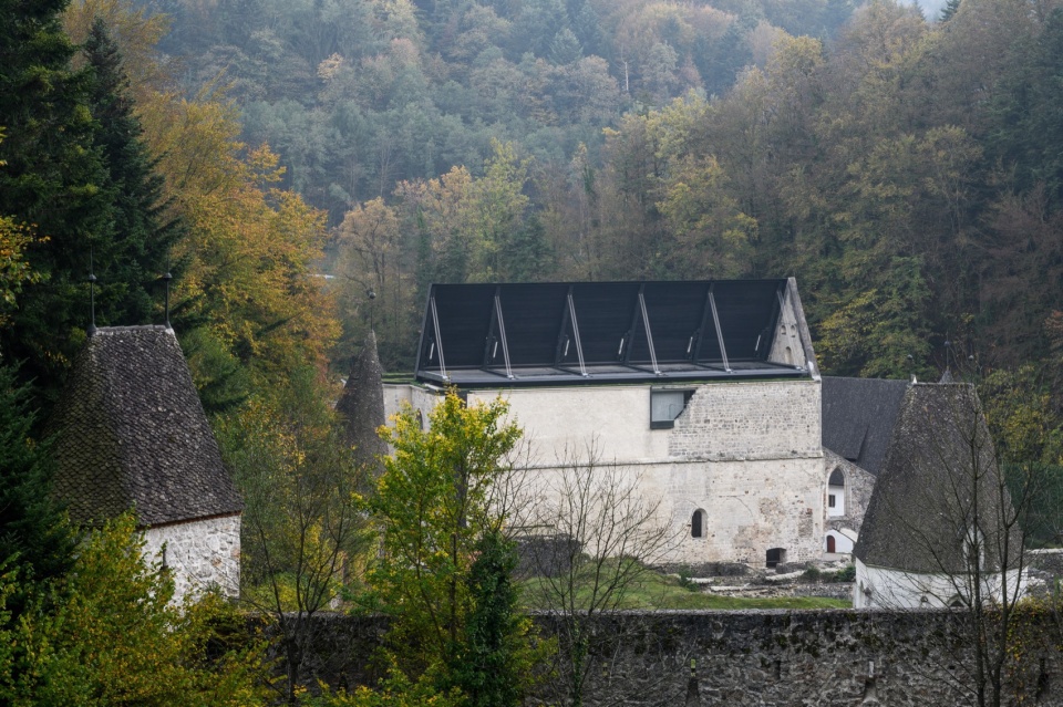 covering the remains of the church of st john the baptist in the zice charterhouse by medprostor