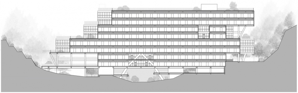 Valley student apartment of Jingdezhen Vocational University of Art by THAD