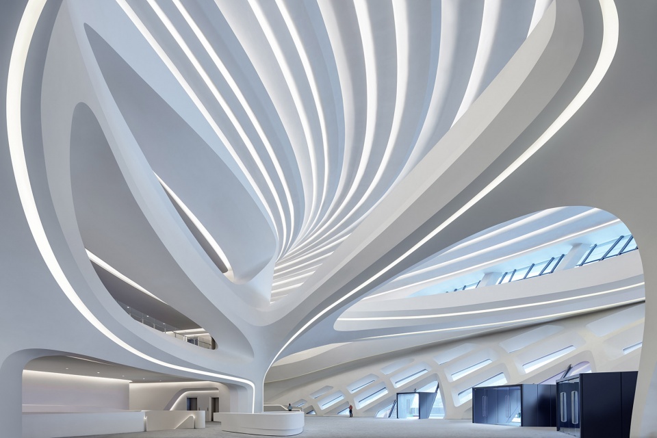 changsha meixihu international culture arts centre by zaha hadid architects