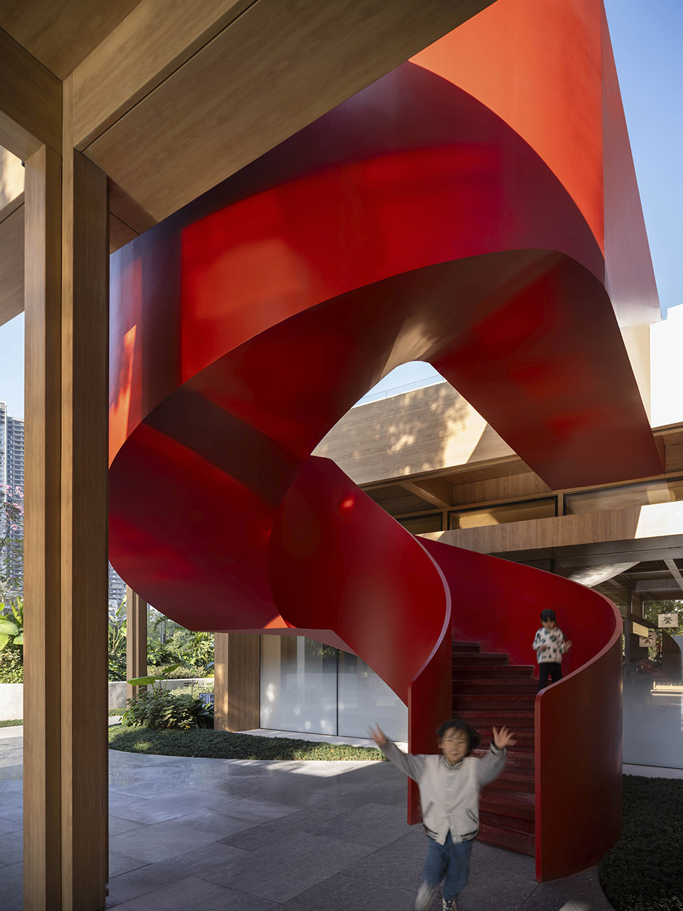 guangzhou huangpu new town center by clou architects
