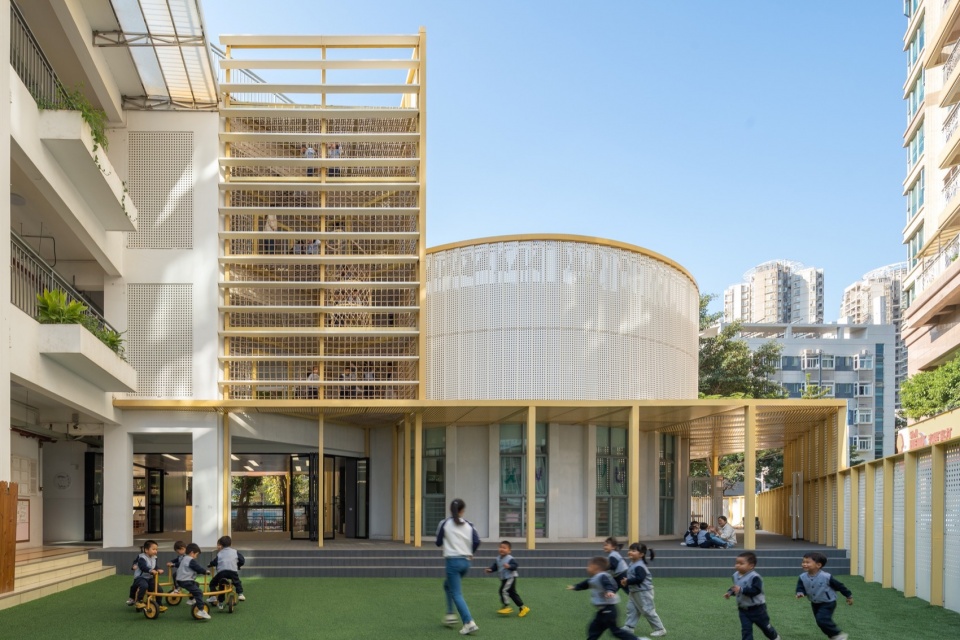 北侧 ©张超 Childrens Home Haibei Kindergarten Renovation DJX Design