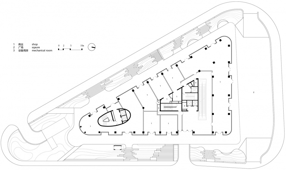 F Plan jinan huizhong starry center by sup atelier of thad