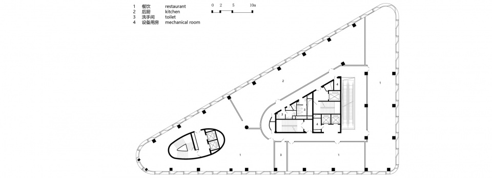 F 4F Plan jinan huizhong starry center by sup atelier of thad