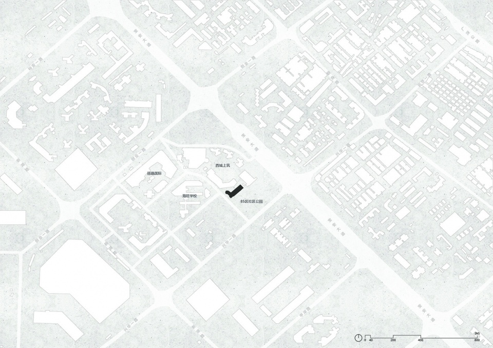 总平面 ©对角线建筑 Childrens Home Haibei Kindergarten Renovation DJX Design