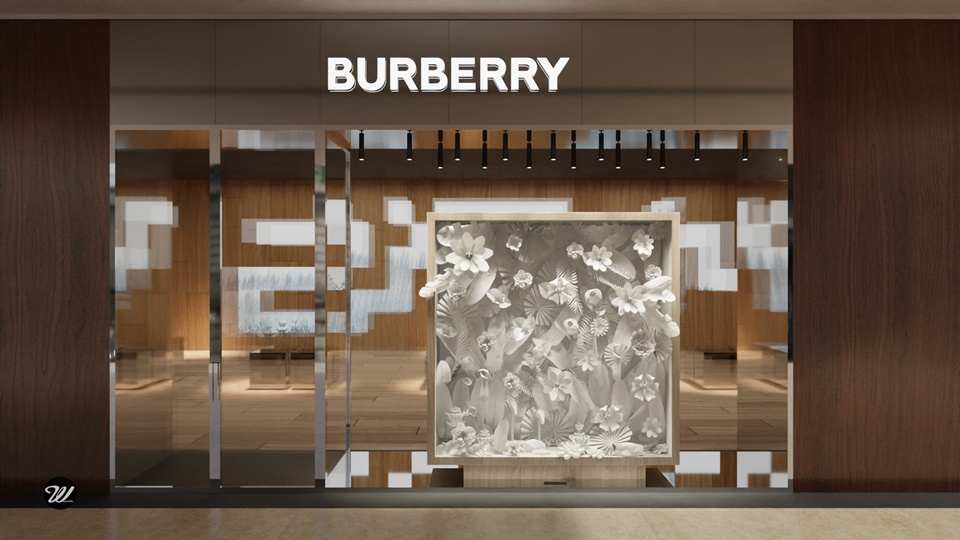 BURBERRY艺术橱窗新体验 BURBERRY ARTISTIC WINDOW DISPLAY