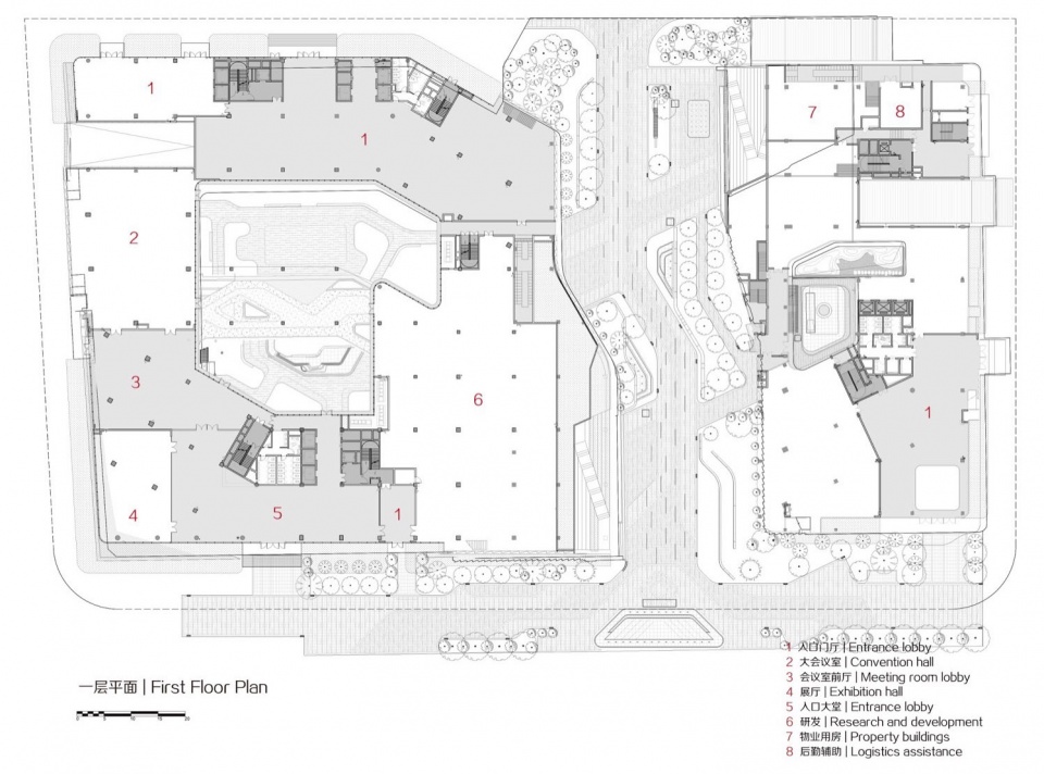 一层平面 First floor plan ©零壹城市LYCS lwa