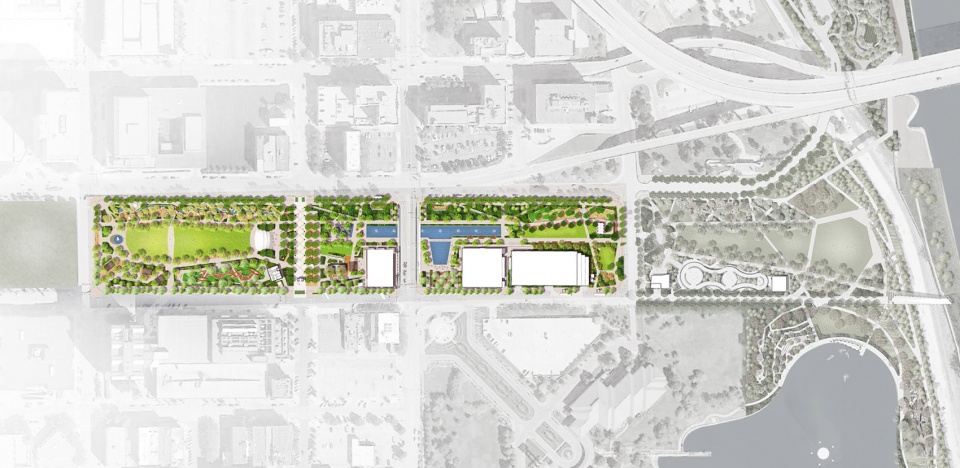 2023 ASLA GENERAL DESIGN AWARD OF HONOR Remaking a 1970s Downtown Park Into a New Public Realm by OJB Landscape Architecture