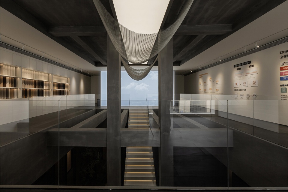 cloud life board exhibition hall by a n d design