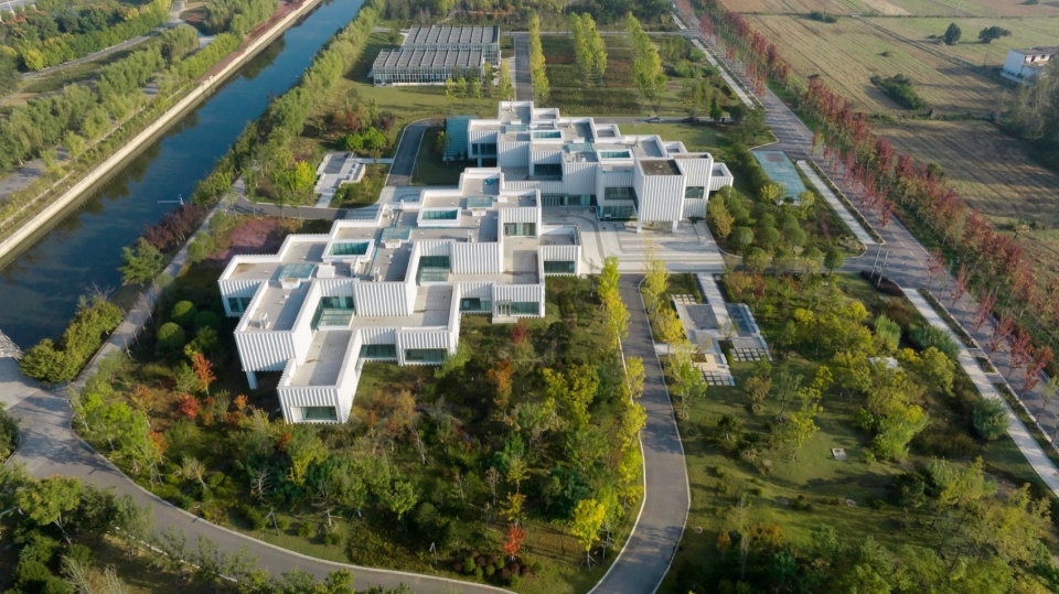 nanyang world rose grand view garden scientific research building design by atelier folie