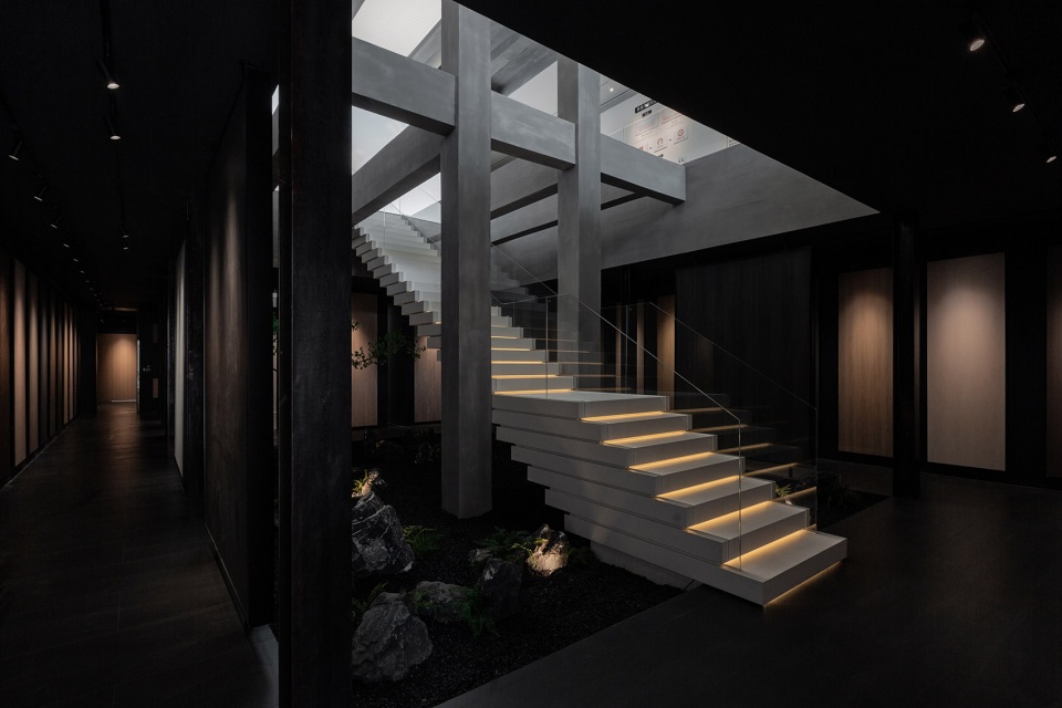 cloud life board exhibition hall by a n d design