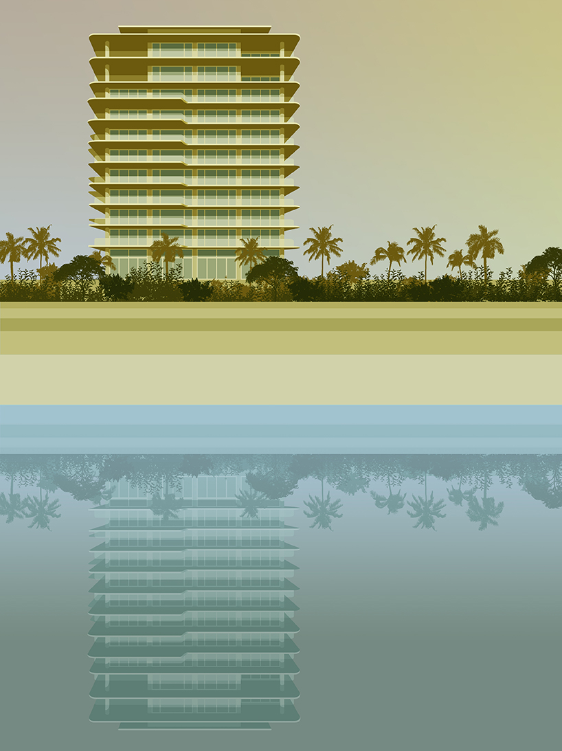 Illustration of landmarks around the world by André Chiote