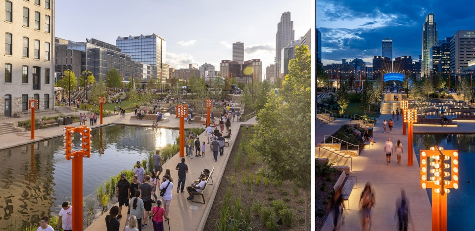 2023 ASLA GENERAL DESIGN AWARD OF HONOR Remaking a 1970s Downtown Park Into a New Public Realm by OJB Landscape Architecture