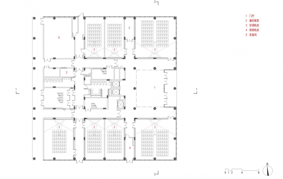 . 图书馆一层平面 Library 1st floor plan ©FCJZ fli
