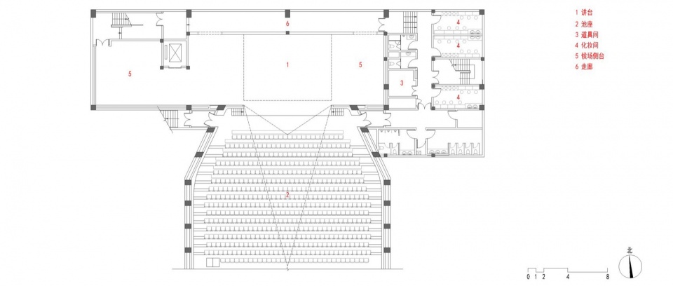 . 报告厅地下一层平面 Auditorium basement plan ©FCJZ yyc