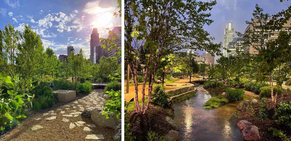 2023 ASLA GENERAL DESIGN AWARD OF HONOR Remaking a 1970s Downtown Park Into a New Public Realm by OJB Landscape Architecture
