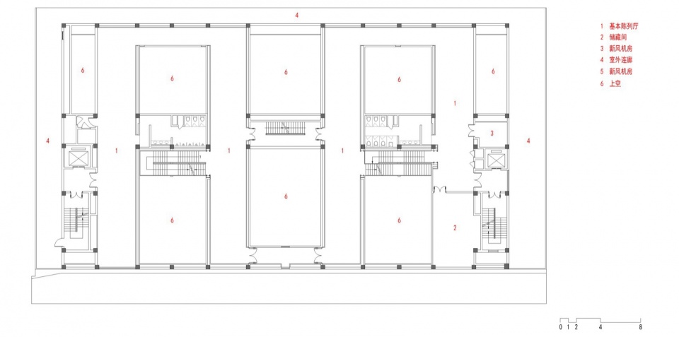 . 展览馆二层平面 Exhibition Hall 2nd floor plan ©FCJZ fwc