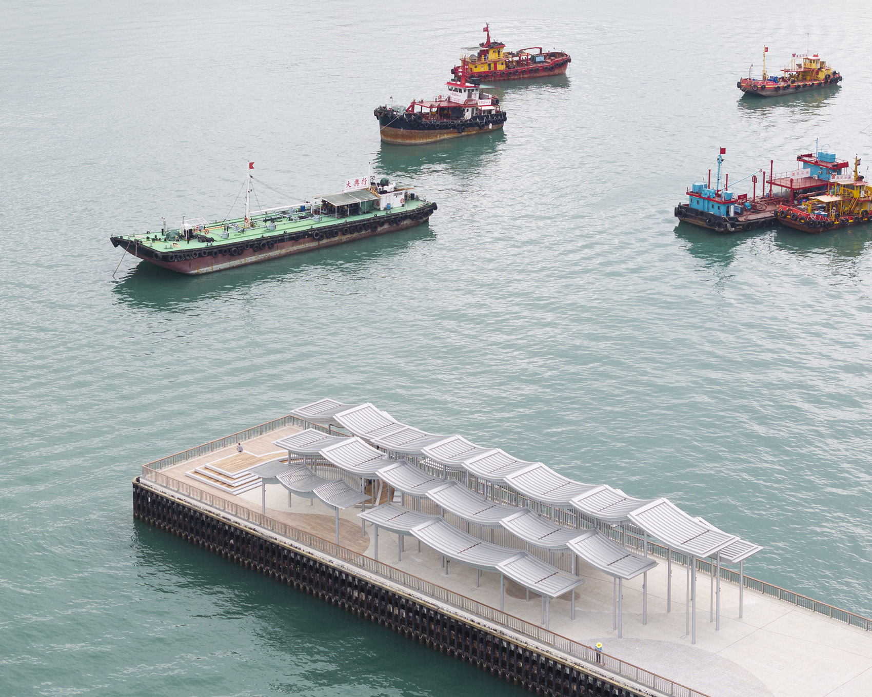cheung sha wan pier canopy by new office works