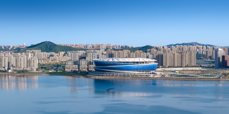 Dalian Suyu Bay Football Stadium by hit r3n