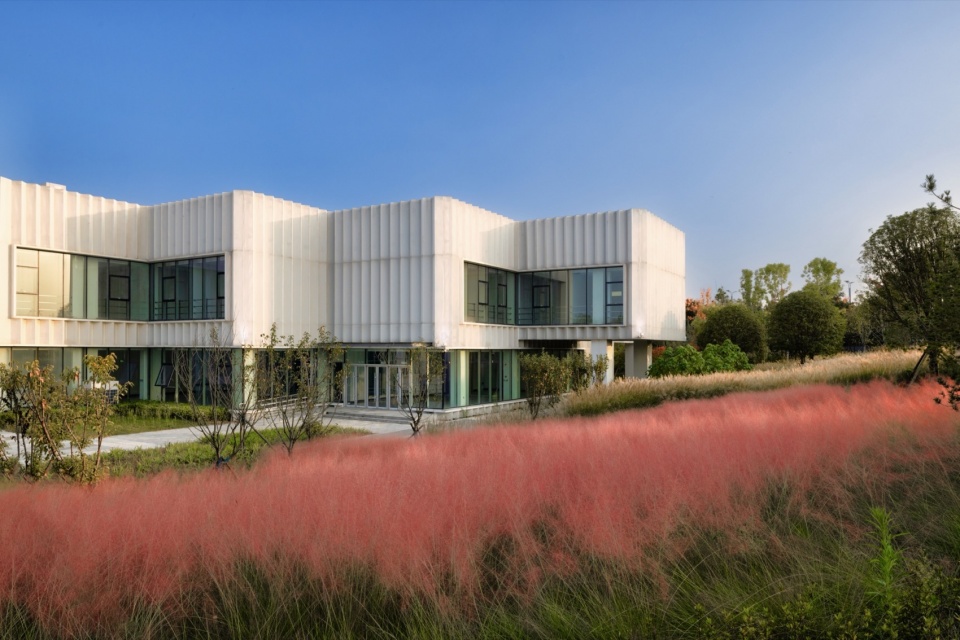nanyang world rose grand view garden scientific research building design by atelier folie