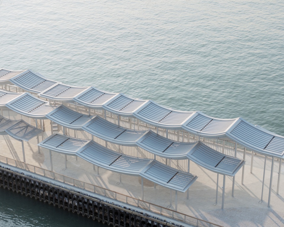 cheung sha wan pier canopy by new office works