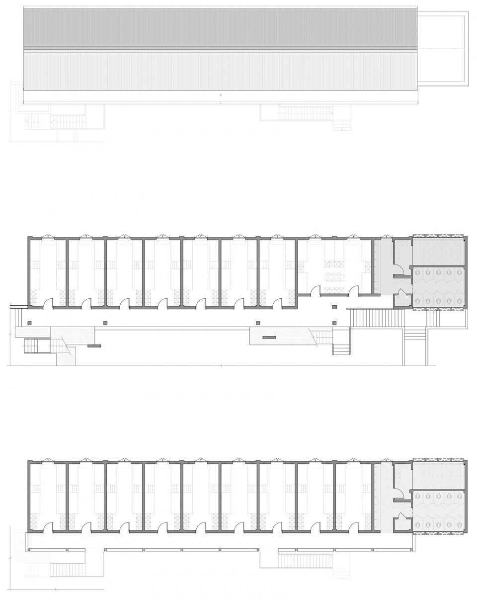 住宿楼新建) 各层平面 transformation and regeneration of sunao primary school by zaozuo architecture studio
