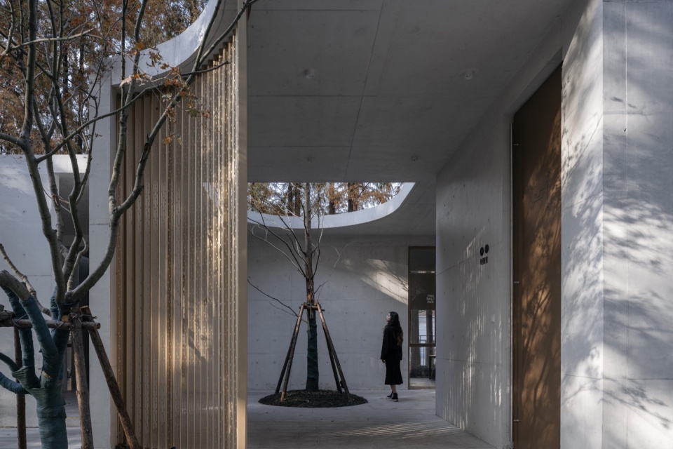 林隐轩的透景与光影借景 @CreatAR Images tianlin park tourist center shanghai by viascape design