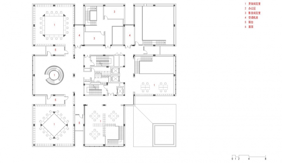 . 图书馆九层平面 Library 9th floor plan ©FCJZ 3im