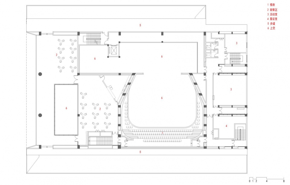 . 报告厅二层平面 Auditorium 2nd floor plan ©FCJZ qyw