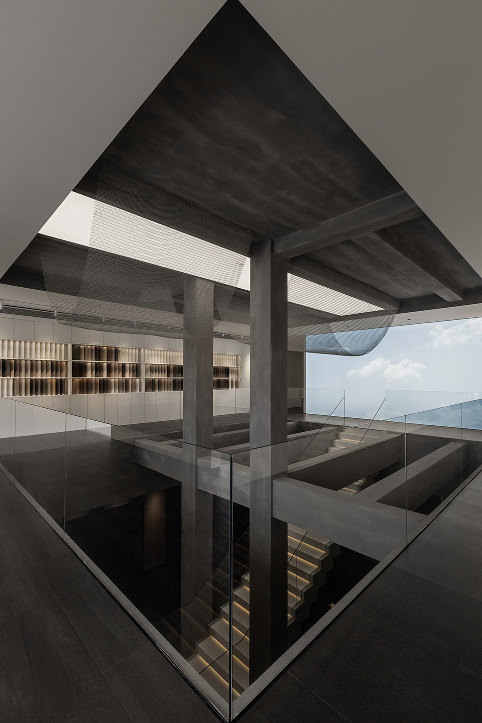 cloud life board exhibition hall by a n d design