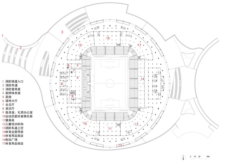 Dalian Suyu Bay Football Stadium by hit