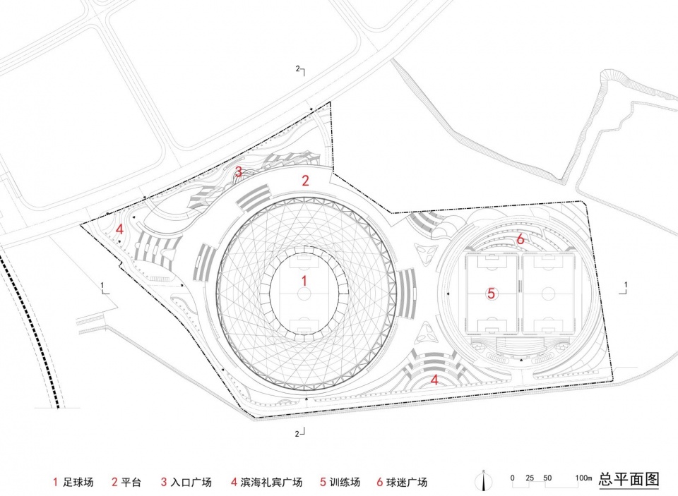 Dalian Suyu Bay Football Stadium by hit