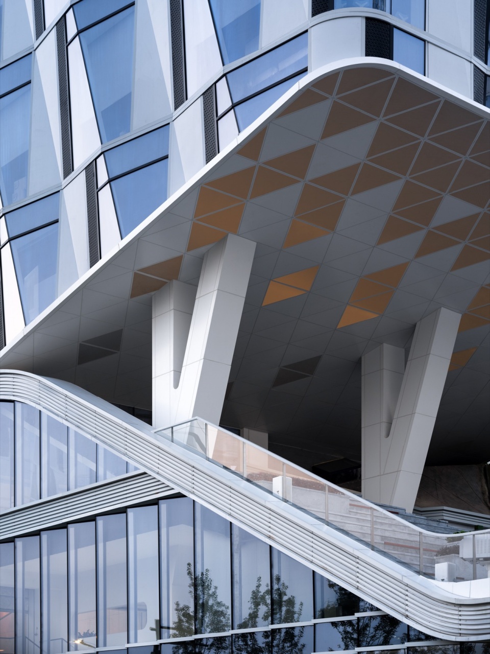 1号楼悬挑空间局部 Suspend space detail of Building 1©山间影像 Inter mountain images