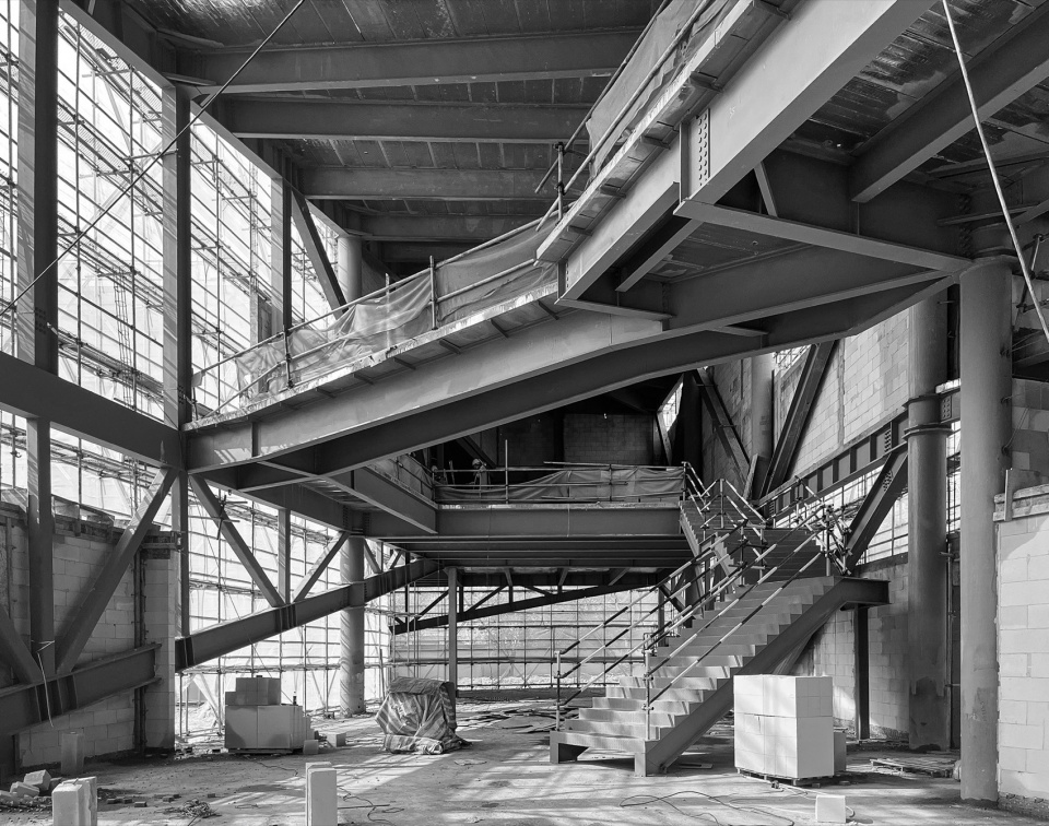 艺术中心门厅建造过程 ©line